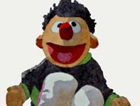 Painting by Eddie Flotte: Ernie