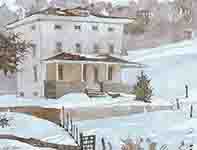 Painting by Eddie Flotte: First Snow