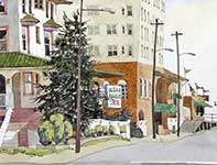 Painting by Eddie Flotte: Flanders Hotel