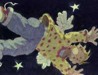 Painting by Eddie Flotte: Flying Boy