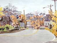 Painting by Eddie Flotte: Fort Washington Crossing