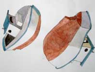 Painting by Eddie Flotte: Four Boats