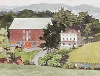 Painting by Eddie Flotte: From Kuerner's Hill