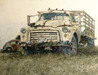 Painting by Eddie Flotte: GMC Truck