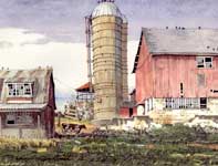 Painting by Eddie Flotte: Gratorsford Dairy Cow