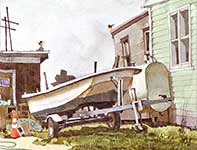 Painting by Eddie Flotte: Gray Day In Strathmere