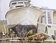 Painting by Eddie Flotte: Gray day Outside Of Margate