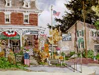 Painting by Eddie Flotte: Halloween In Skippack, PA