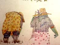 Painting by Eddie Flotte: Hand Planters