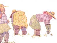 Painting by Eddie Flotte: Hand Planting