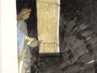 Painting by Eddie Flotte: Holy Water Angel