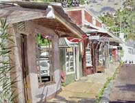 Painting by Eddie Flotte: Hurricane Boutique
