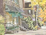 Painting by Eddie Flotte: I Love Chestnut Hill