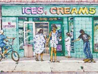 Painting by Eddie Flotte: Ices, Creams, and Dreams