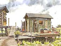 Painting by Eddie Flotte: Jimmy Lynch's Motor