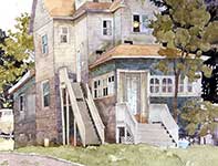 Painting by Eddie Flotte: Keeping A Light On