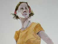 Painting by Eddie Flotte: Kirsten