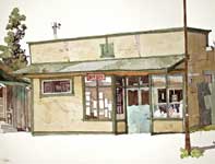 Painting by Eddie Flotte: Kitada's Kau Kau