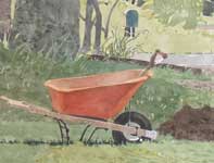 Painting by Eddie Flotte: Knox's Wheel Barrow