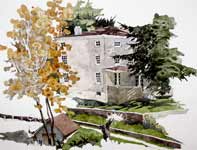 Painting by Eddie Flotte: Kuerner's House