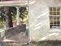 Painting by Eddie Flotte: Kuerner's Kitchen window