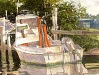 Painting by Eddie Flotte: Lazy Day at Blackburn Point