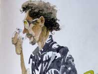 Painting by Eddie Flotte: Lenny