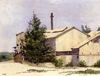 Painting by Eddie Flotte: Lime Kiln Paia