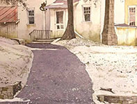 Painting by Eddie Flotte: Long Road Home