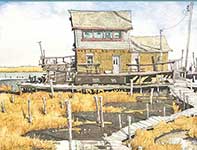Painting by Eddie Flotte: Low Tide