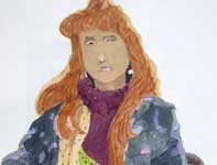 Painting by Eddie Flotte: Madame Marie