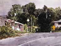 Painting by Eddie Flotte: Makawao Ridge