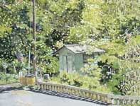 Painting by Eddie Flotte: Maliko Bridge