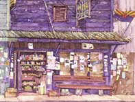 Painting by Eddie Flotte: Mana Foods