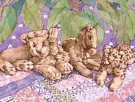 Painting by Eddie Flotte: Marianna's Quilt