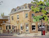Painting by Eddie Flotte: McDermott and Sons Shoe Repair