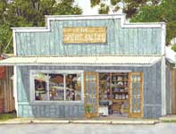 Painting by Eddie Flotte: Mercantile