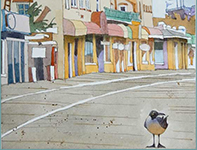 Painting by Eddie Flotte: Misty Blue