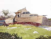 Painting by Eddie Flotte: Morning On The Edge Of Bivalve