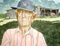 Painting by Eddie Flotte: Mr Kuerner The Day The Earth Shook