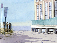 Painting by Eddie Flotte: Music Pier