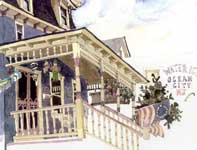 Painting by Eddie Flotte: Ocean City Water Ice