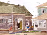 Painting by Eddie Flotte: Old Frank's Strathmere