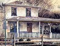 Painting by Eddie Flotte: Old Route 100