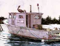 Painting by Eddie Flotte: Old Salt