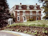 Painting by Eddie Flotte: Ott Family Home