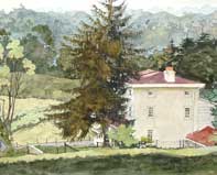 Painting by Eddie Flotte: Over The House To The battlefield