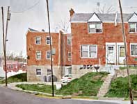 Painting by Eddie Flotte: Park Avenue Ambler