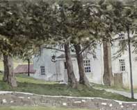 Painting by Eddie Flotte: Past The Back Door