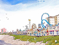 Painting by Eddie Flotte: Pirates' Cove